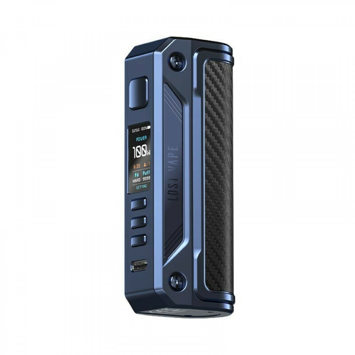 Lost Vape Thelema Solo 100W Box Mod Sierra Blue Carbon